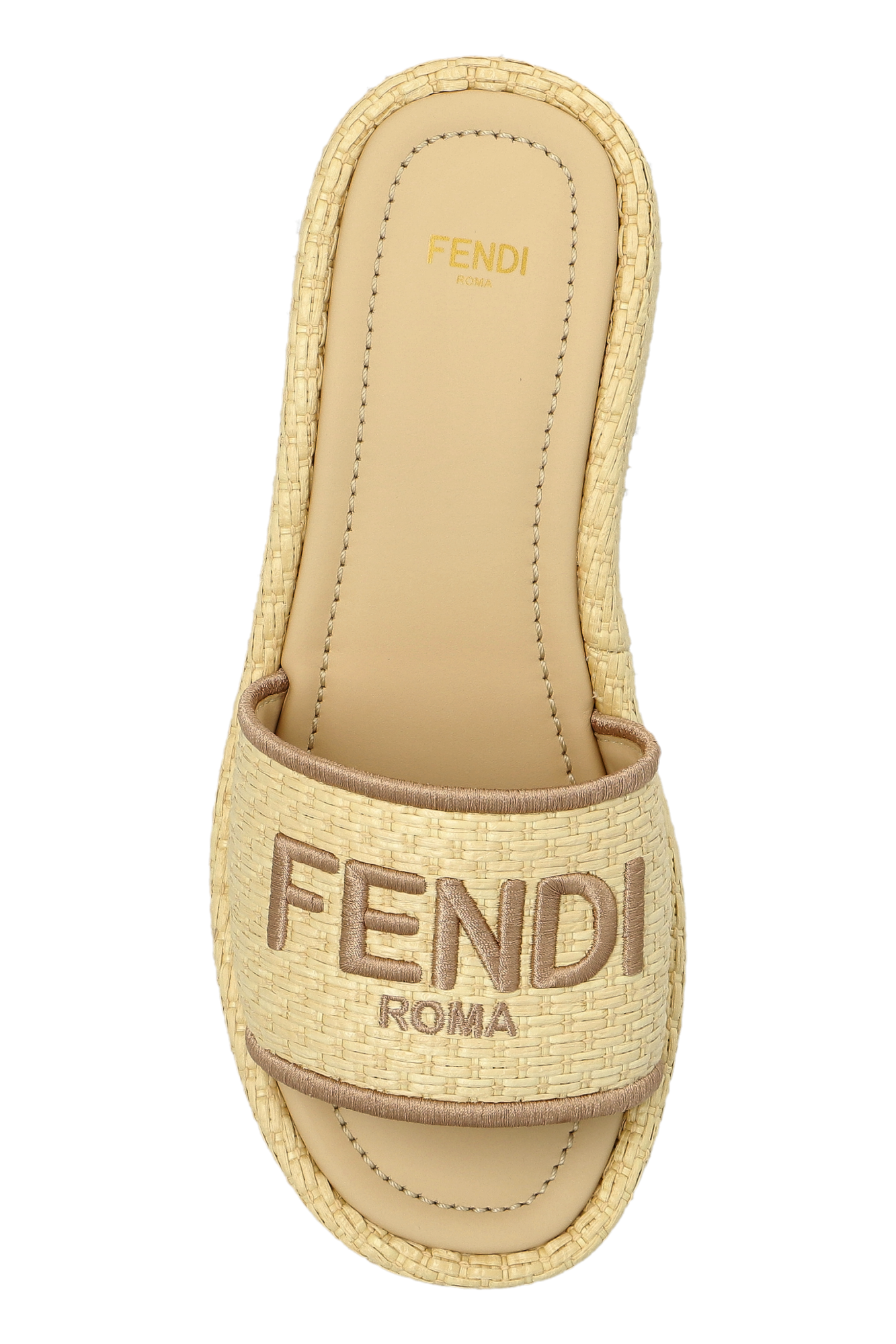 Cream Platform slides Fendi - Vitkac Canada